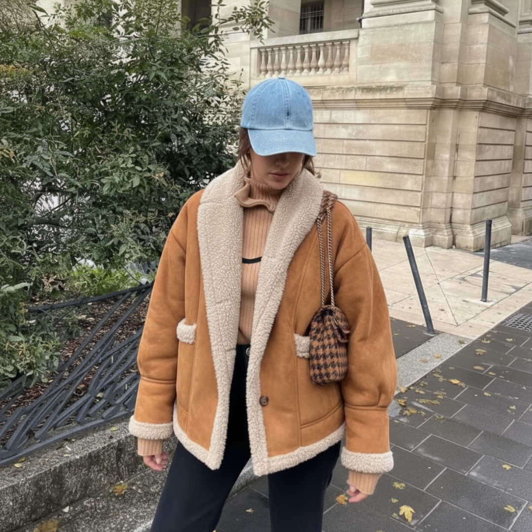 Damen Teddyjacke mit Lammwollfutter – Weich, warm und stilvoll für kalte Tage