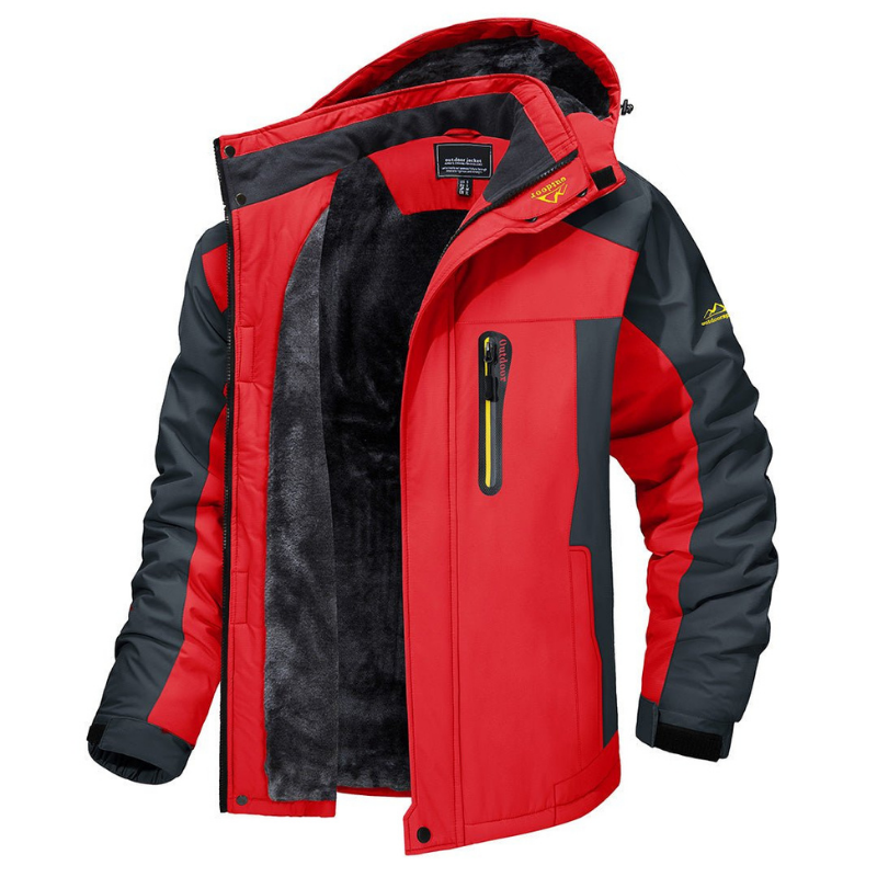 Wasserdichte Softshelljacke mit Fleecefutter