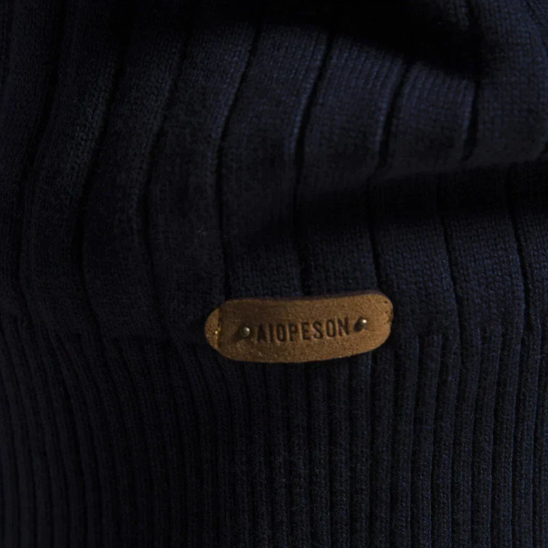 Strickpullover Mit Halbem Reißverschluss Für Herren | Langarm