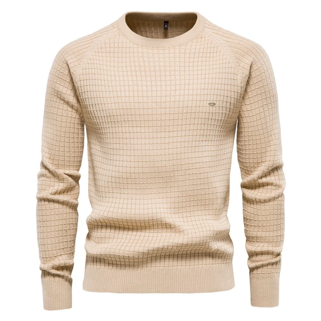 Warmer Gemütlicher Stylischer Rundhalspullover Für Herren | Langarm