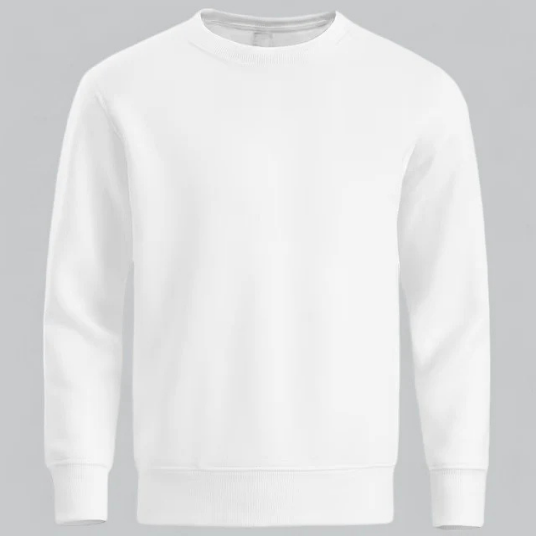 Herren Klassisches Lässiges Rundhalsausschnitt Sweatshirt | Langarm