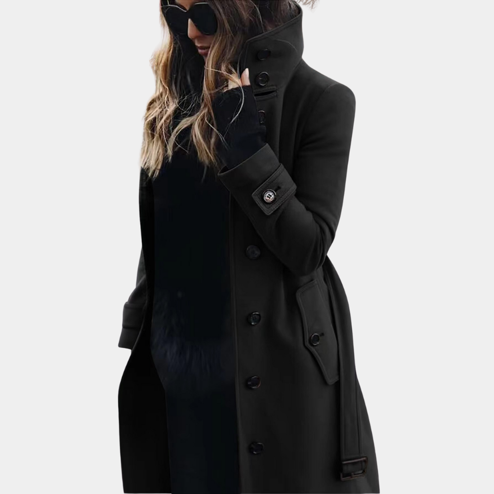 Damen Trenchcoat – Wasserdicht, elegant und mit Gürtel für feminine Passform