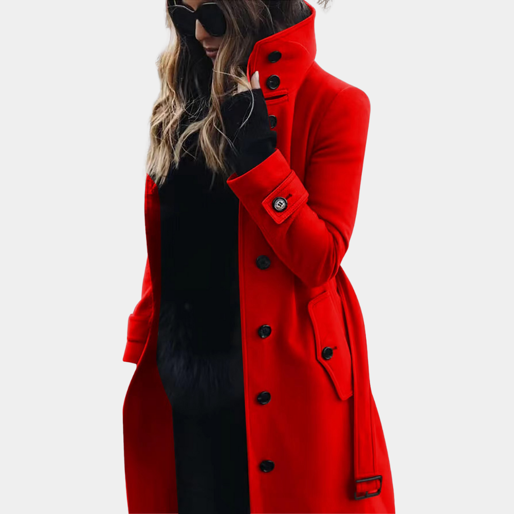 Damen Trenchcoat – Wasserdicht, elegant und mit Gürtel für feminine Passform