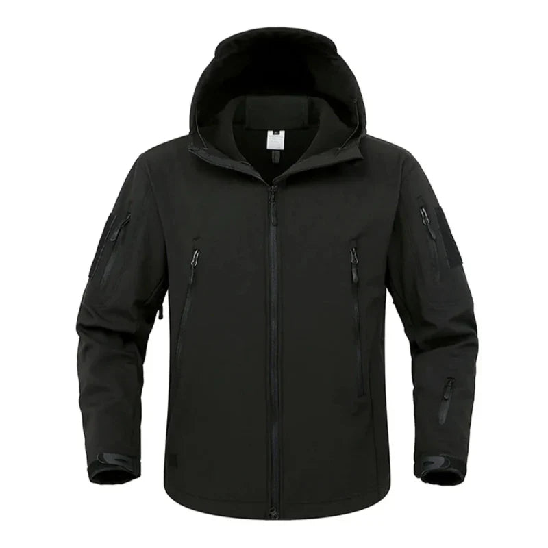 Herren Outdoor Wanderjacke mit Fleece-Futter Wasserdicht