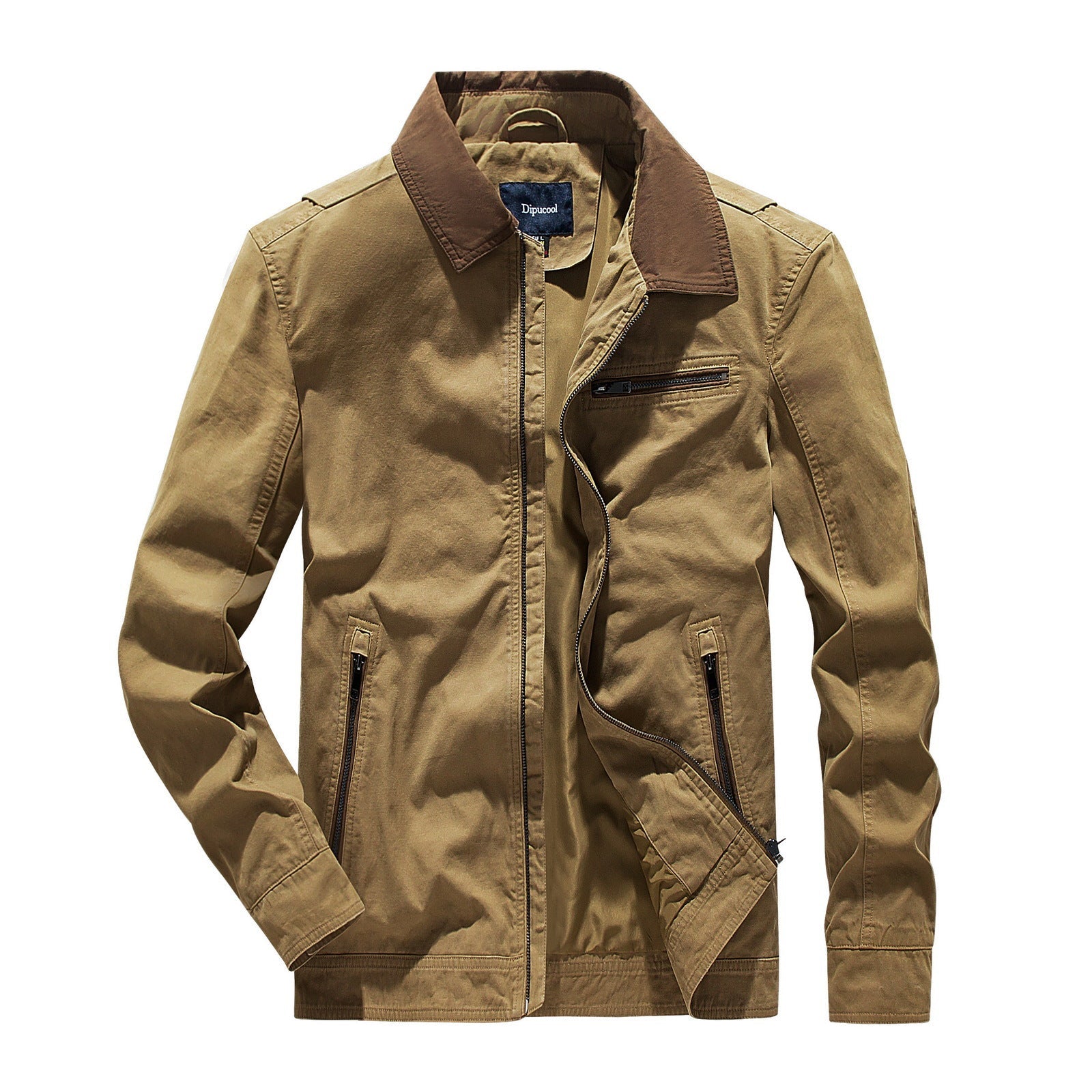 Herren modische Übergangsjacke mit auffälligem Kragen