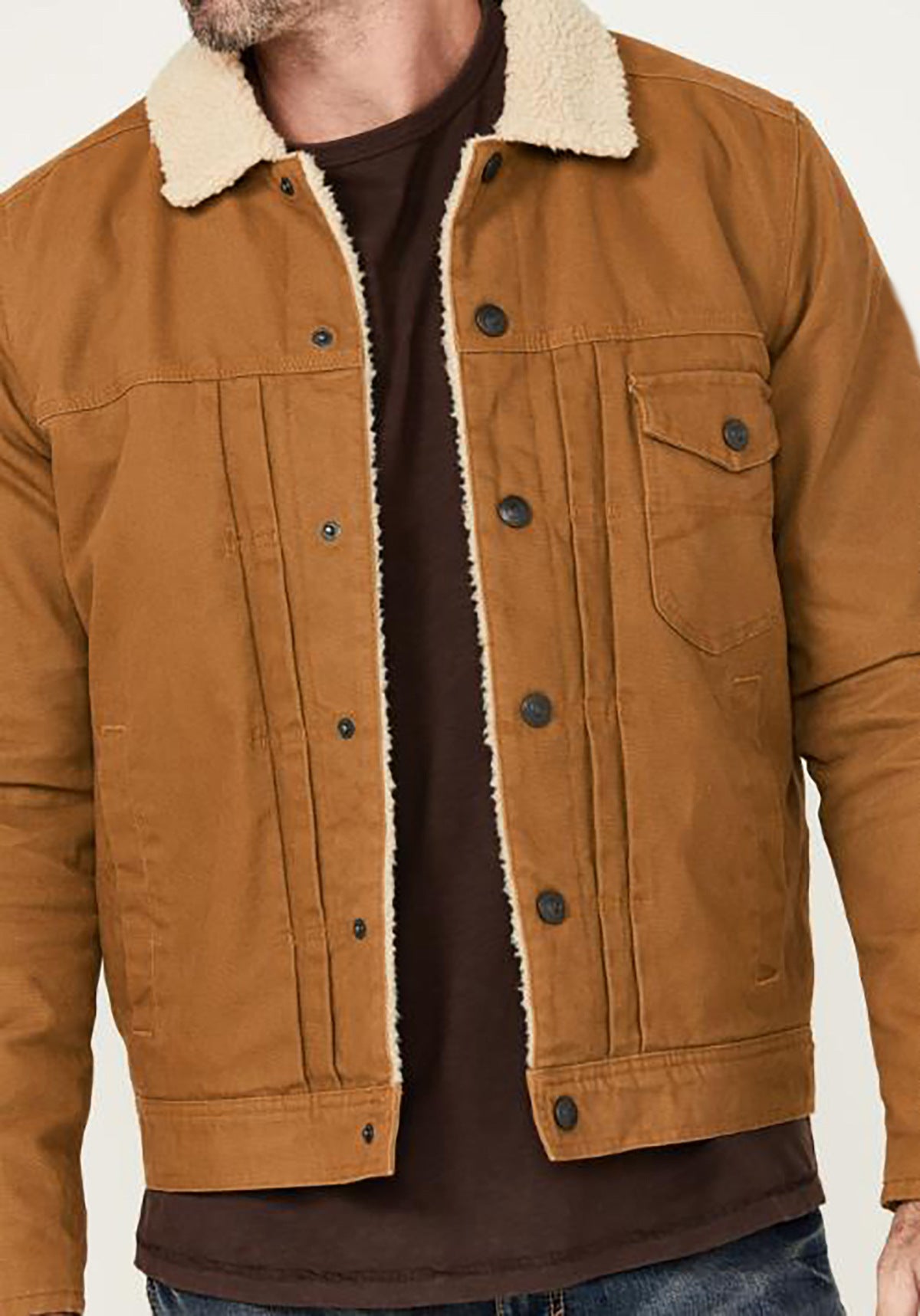 Herren Baumwolljacke mit Fleecefutter – Gemustertes Design für warme, stylishe Looks