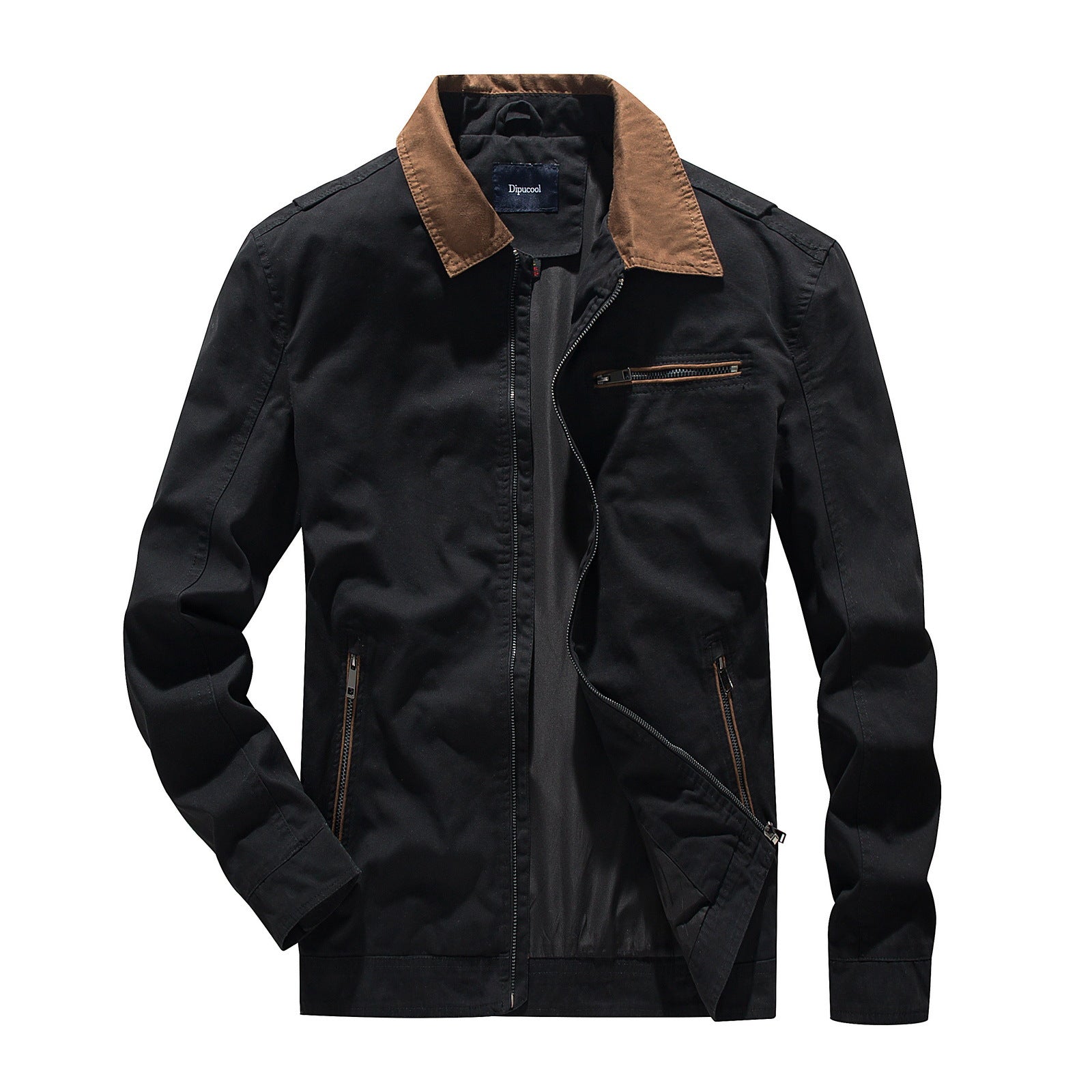 Herren modische Übergangsjacke mit auffälligem Kragen