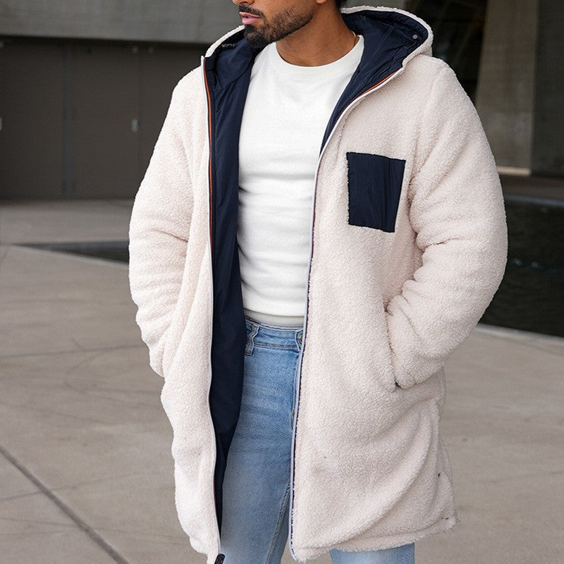 Herren Wende-Winterjacke mit Fleecefutter – Zwei Looks in einem für kalte Tage