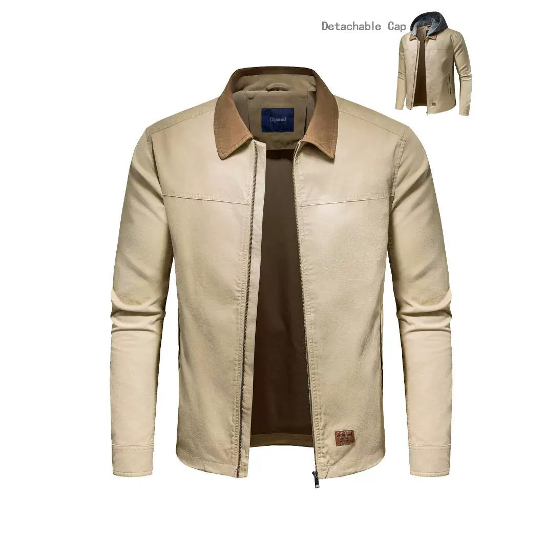 Herren Utility-Jacke mit abnehmbarem Hoodie