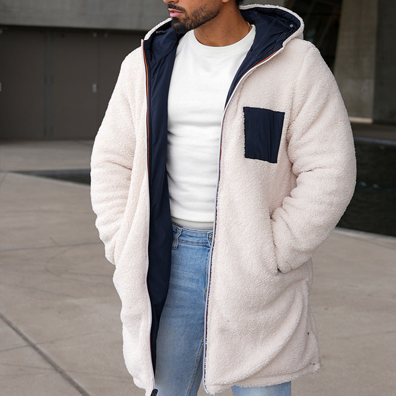Herren Wende-Winterjacke mit Fleecefutter – Zwei Looks in einem für kalte Tage