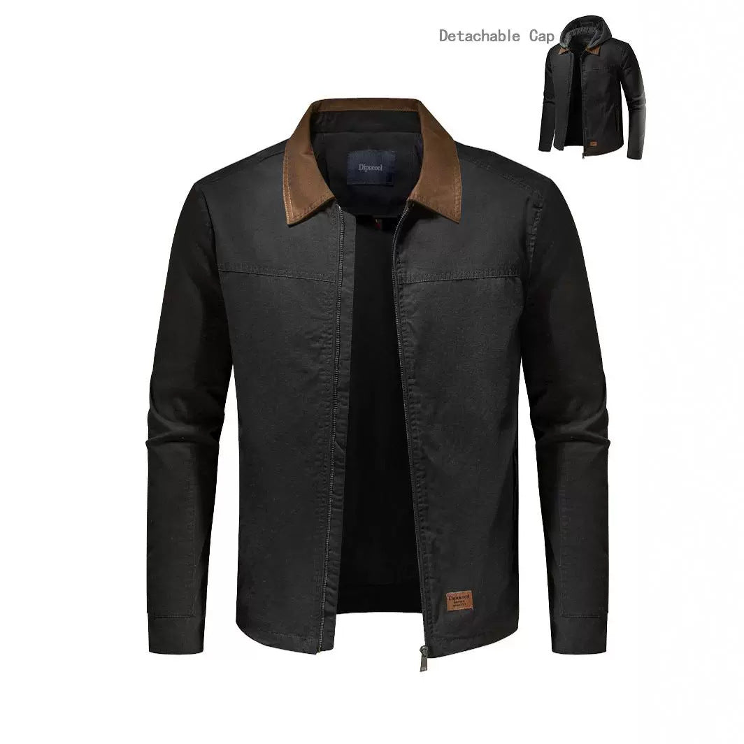 Herren Utility-Jacke mit abnehmbarem Hoodie