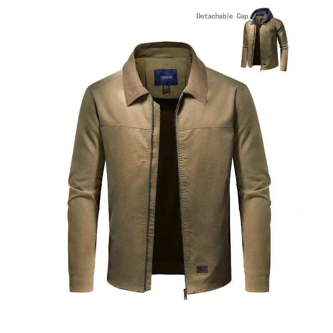 Herren Utility-Jacke mit abnehmbarem Hoodie