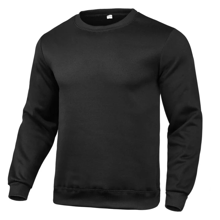 Herren Klassisches Lässiges Rundhalsausschnitt Sweatshirt | Langarm