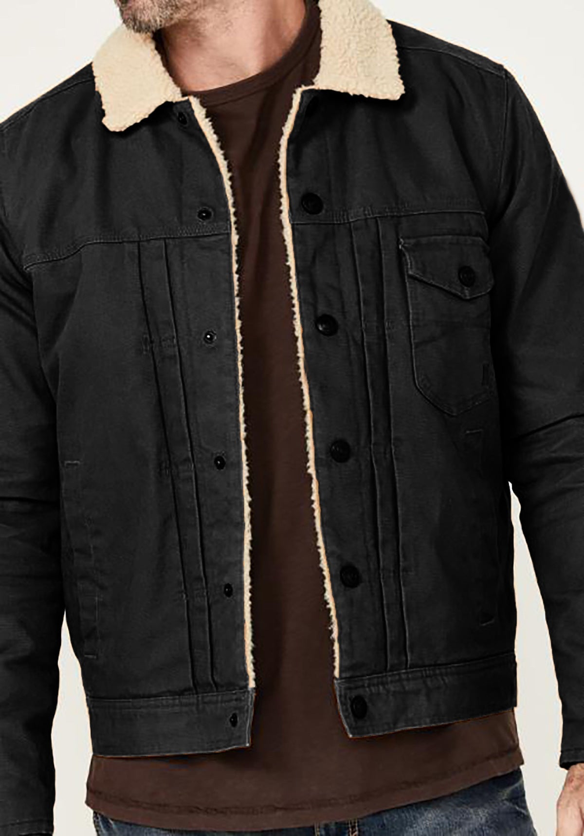 Herren Baumwolljacke mit Fleecefutter – Gemustertes Design für warme, stylishe Looks