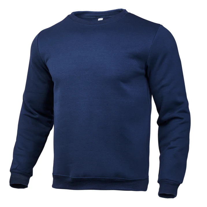 Herren Klassisches Lässiges Rundhalsausschnitt Sweatshirt | Langarm