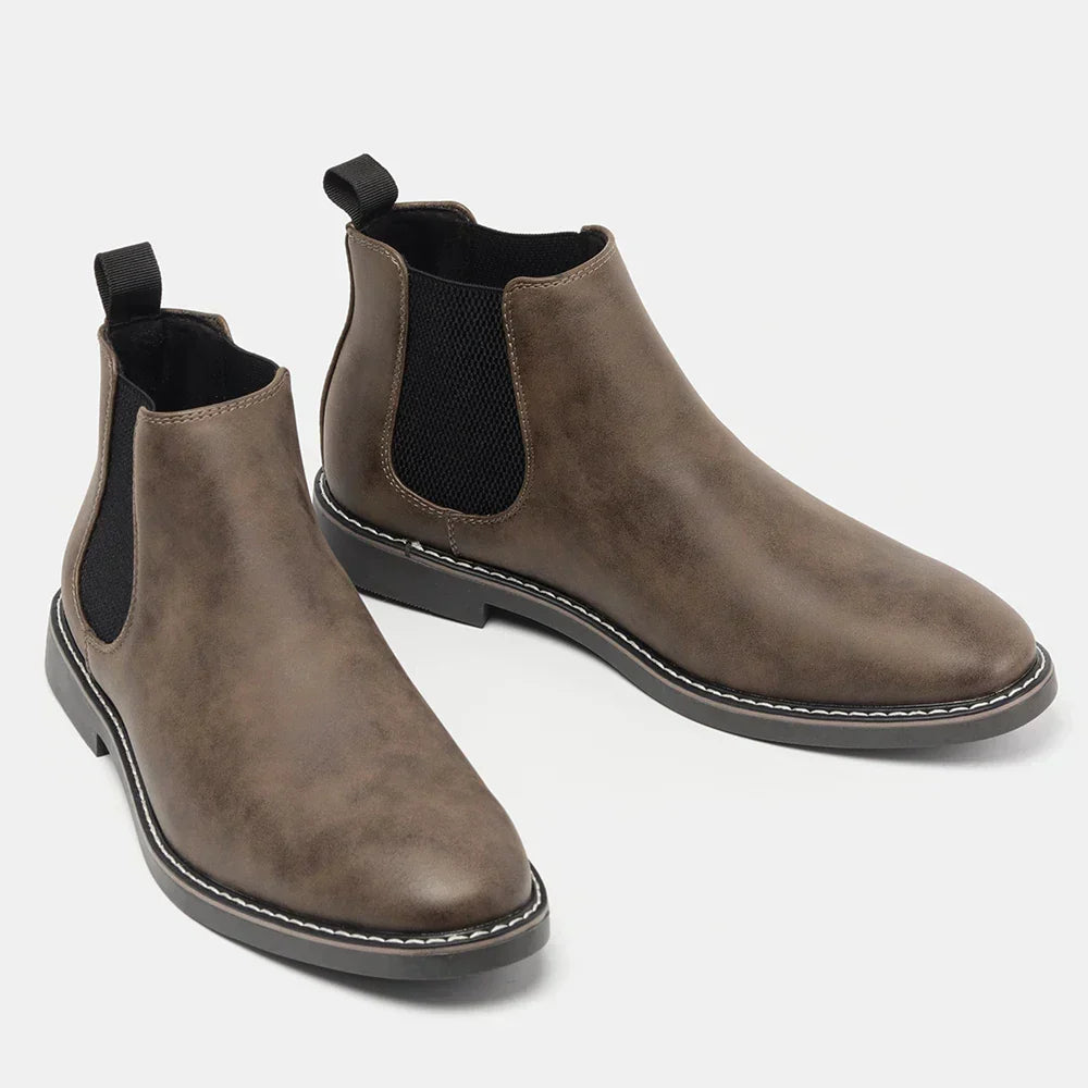 Herren Chelsea Boots aus Echtleder – Klassisches, bequemes Design mit elastischen Einsätzen