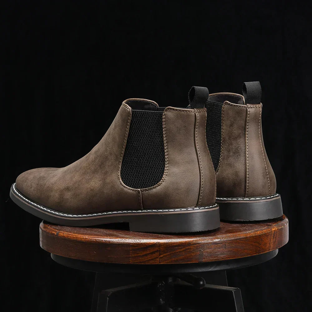 Herren Chelsea Boots aus Echtleder – Klassisches, bequemes Design mit elastischen Einsätzen