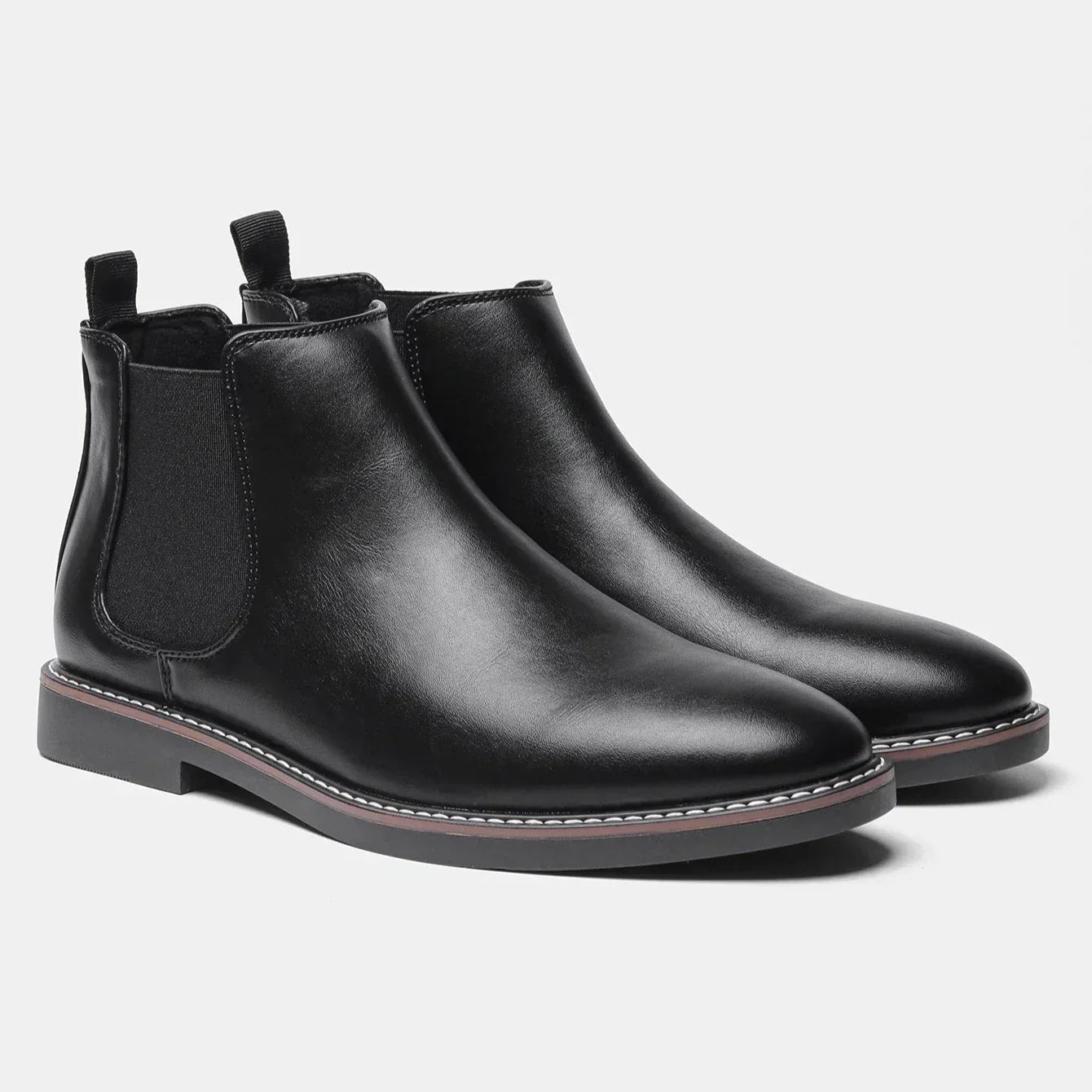 Herren Chelsea Boots aus Echtleder – Klassisches, bequemes Design mit elastischen Einsätzen