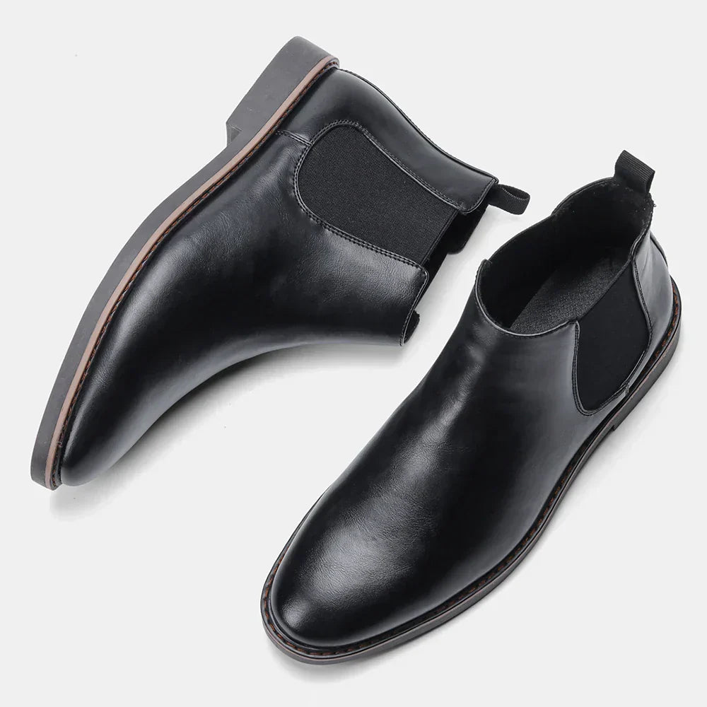 Herren Chelsea Boots aus Echtleder – Klassisches, bequemes Design mit elastischen Einsätzen