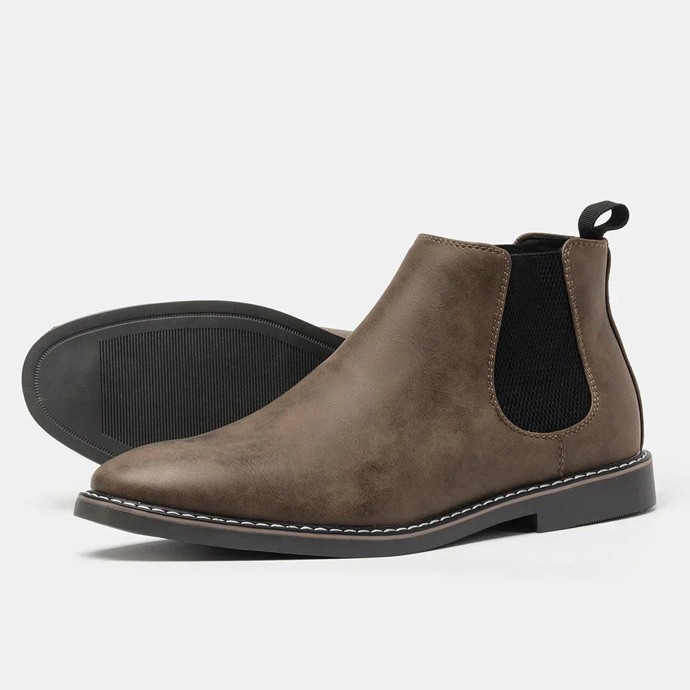Herren Chelsea Boots aus Echtleder – Klassisches, bequemes Design mit elastischen Einsätzen