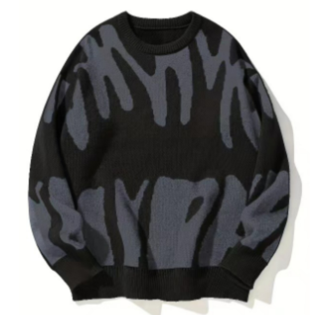 Elijoh | Herren Lässiger Weicher Strick Pullover | Warme