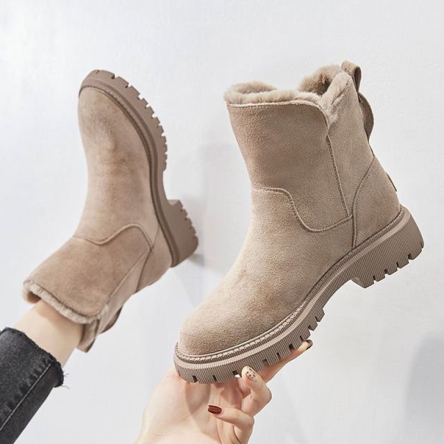 Damen Winter-Boots – Warm gefütterte, wasserdichte Stiefel mit rutschfester Sohle