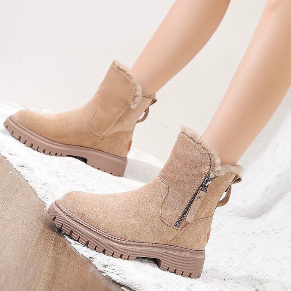 Damen Winter-Boots – Warm gefütterte, wasserdichte Stiefel mit rutschfester Sohle