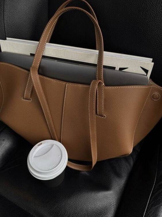 Damen Vintage Tote Bag – Geräumige Ledertasche mit elegantem, zeitlosem Design