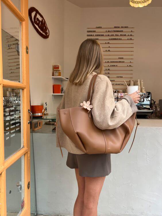 Damen Vintage Tote Bag – Geräumige Ledertasche mit elegantem, zeitlosem Design