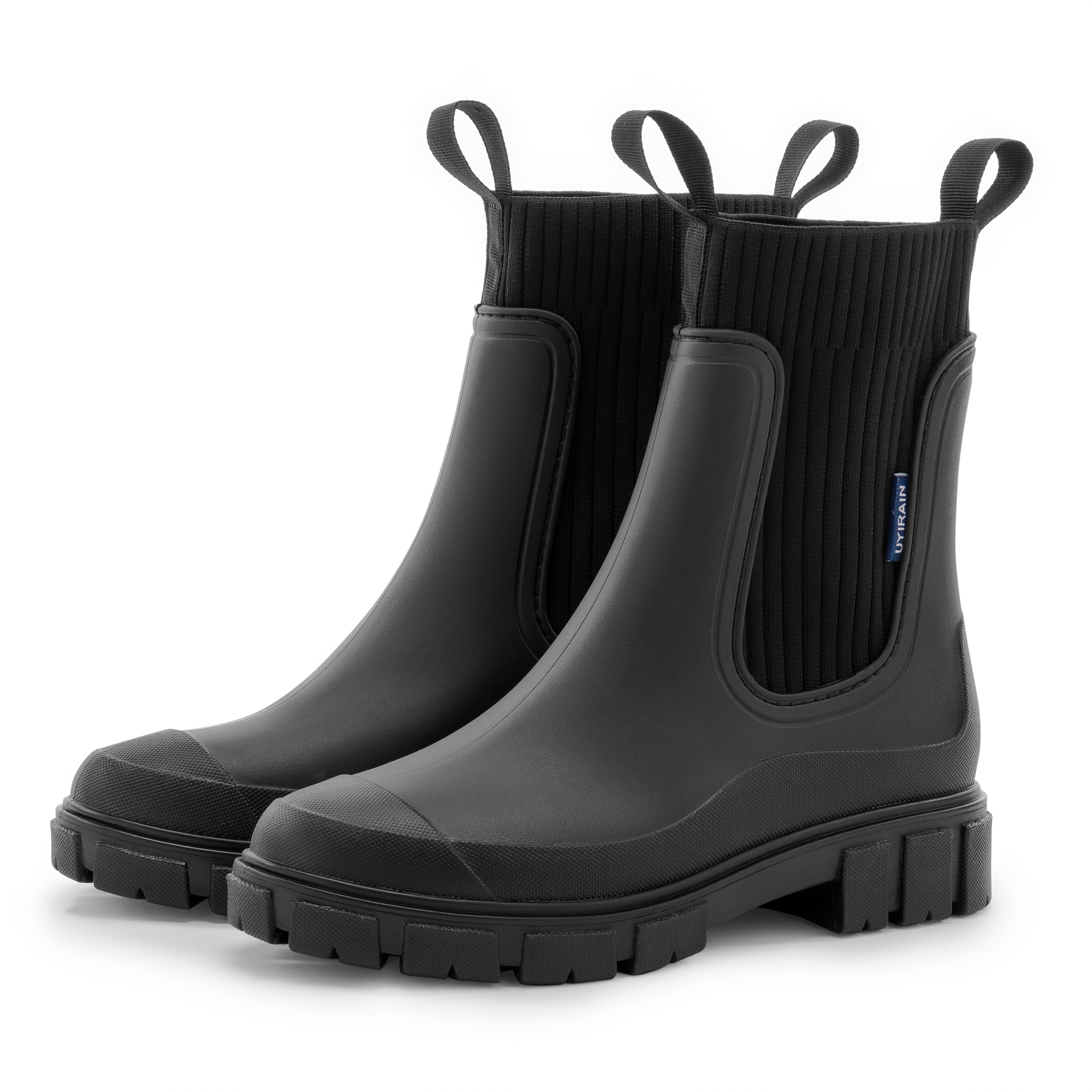 Damen wasserdichte Regenstiefel mit Keilabsatz – Stylisch, bequem und rutschfest