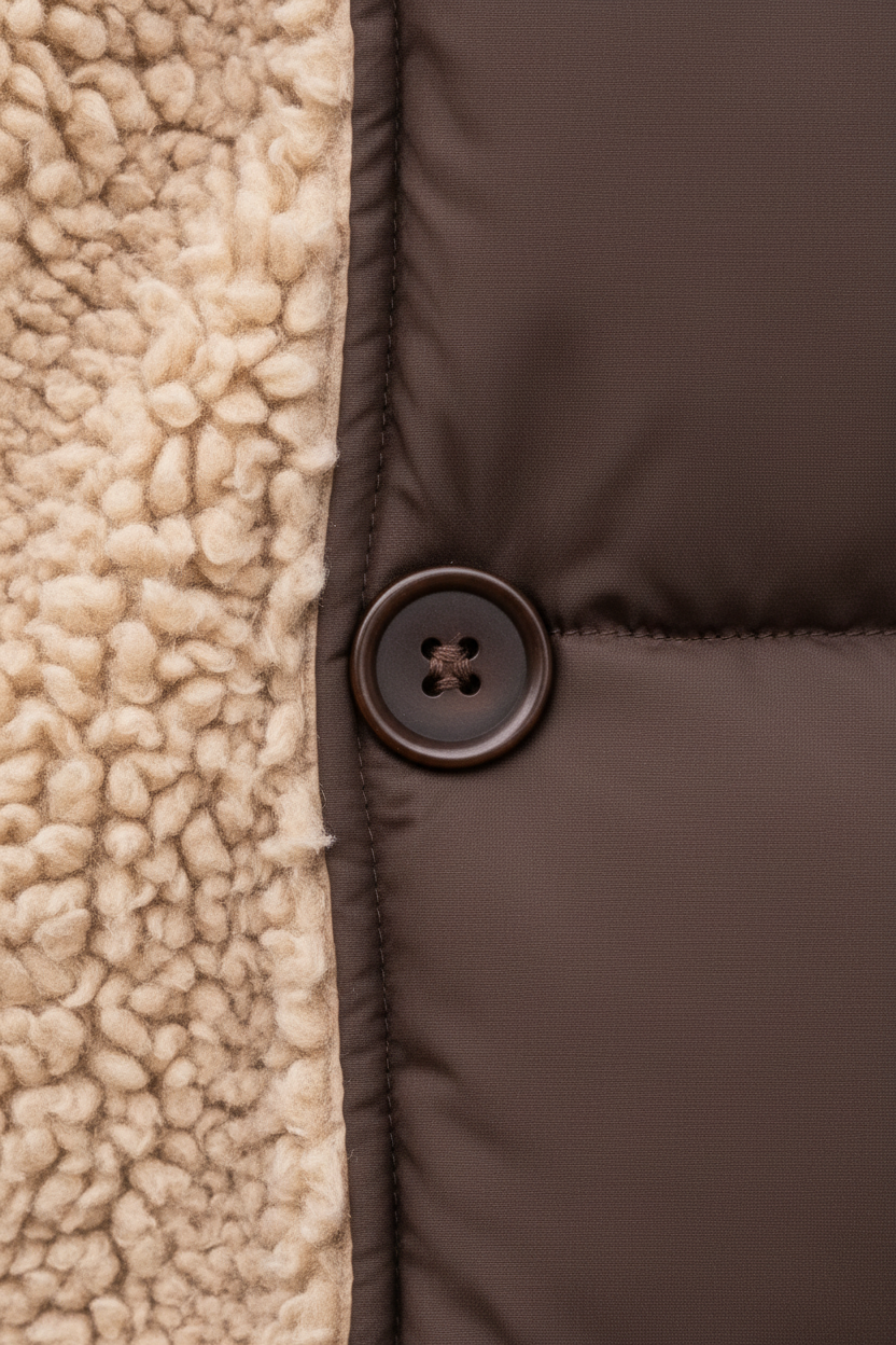 Damen langer Wintermantel – Bequemer, wendbarer Mantel mit Teddyfutter und Kapuze