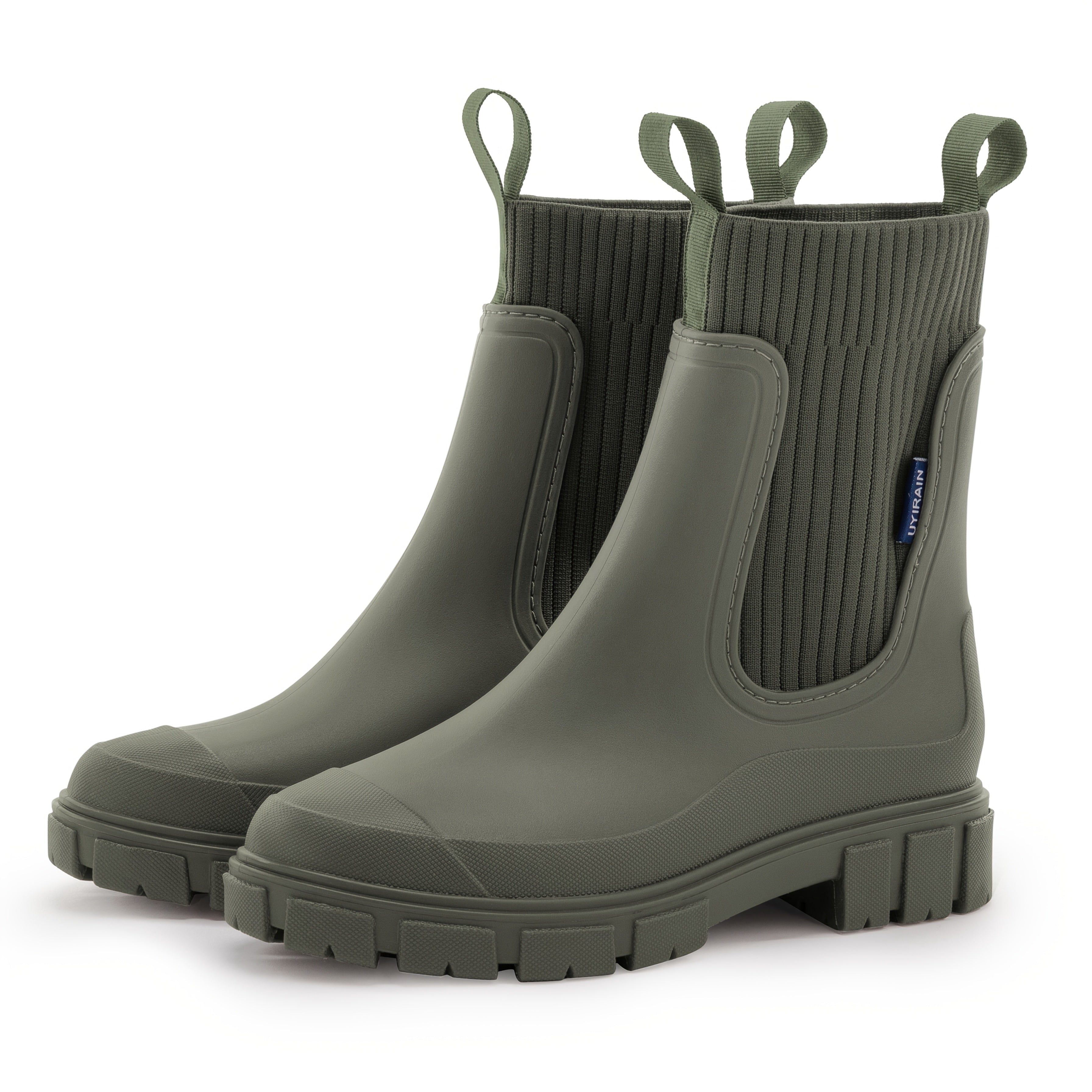 Damen wasserdichte Regenstiefel mit Keilabsatz – Stylisch, bequem und rutschfest
