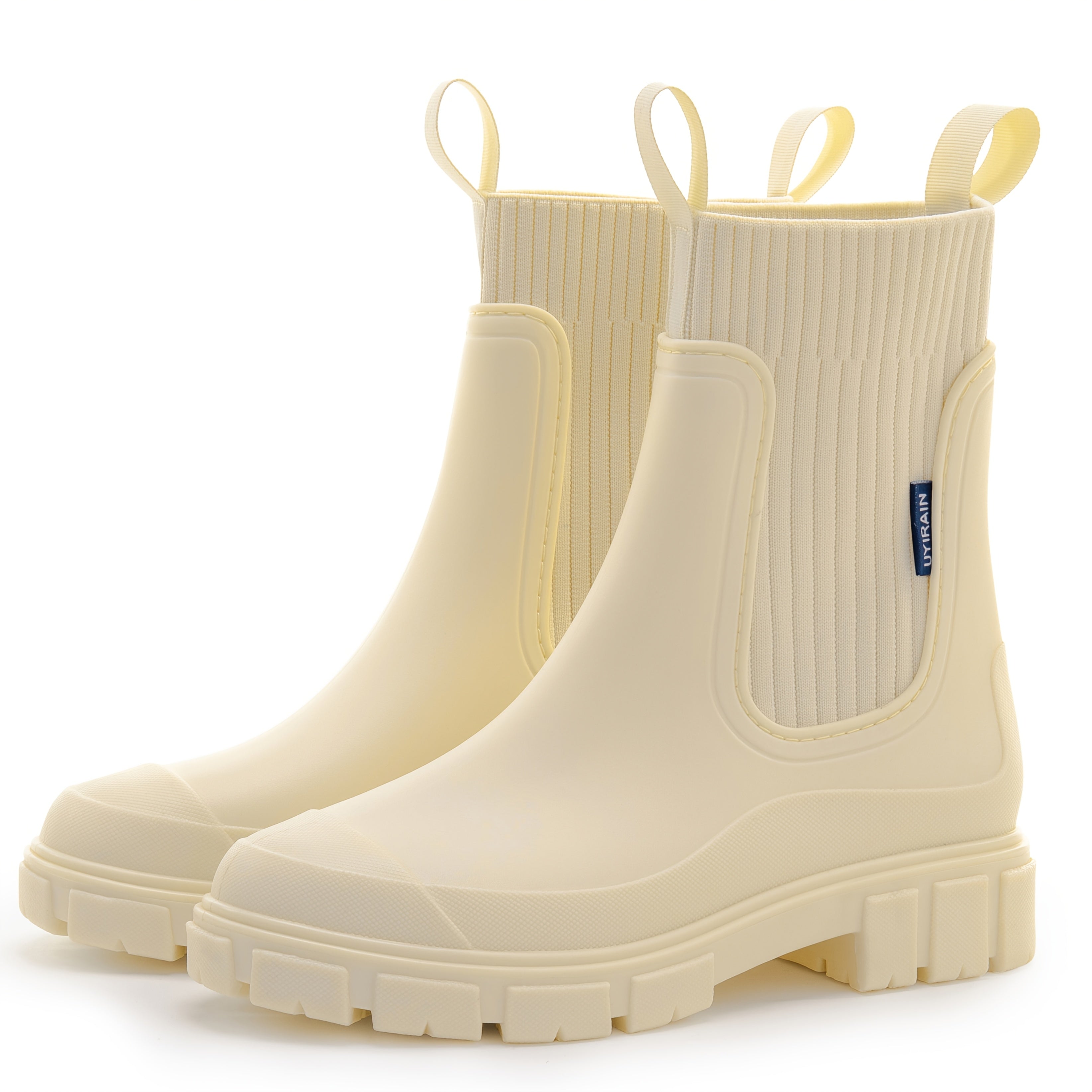 Damen wasserdichte Regenstiefel mit Keilabsatz – Stylisch, bequem und rutschfest