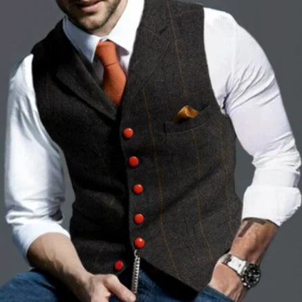 Klassische Vintage Weste Für Herren | Reverskragen