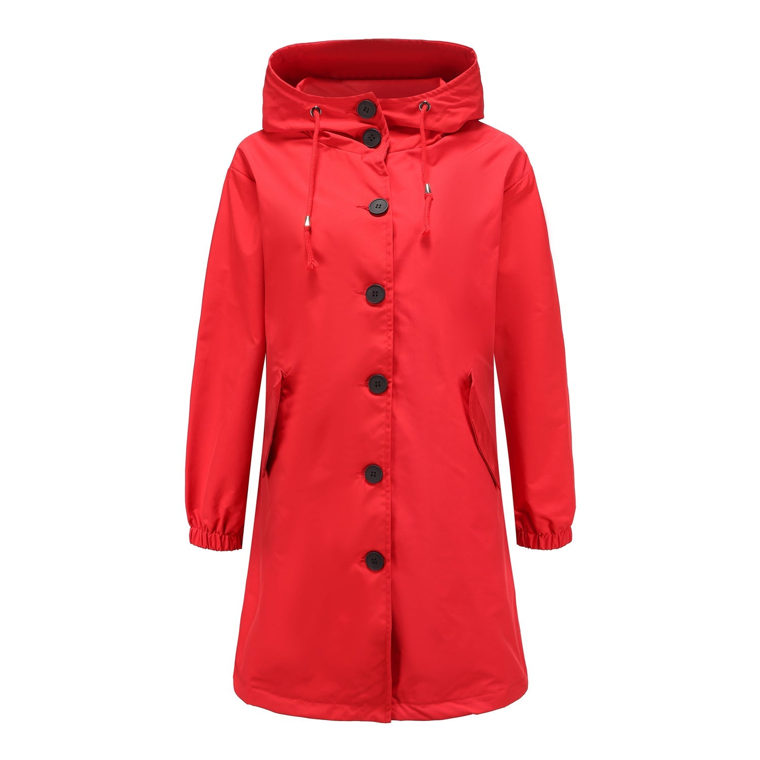 Damen Regenmantel mit Kapuze – Wasserdichte Outdoorjacke für stilvollen Wetterschutz