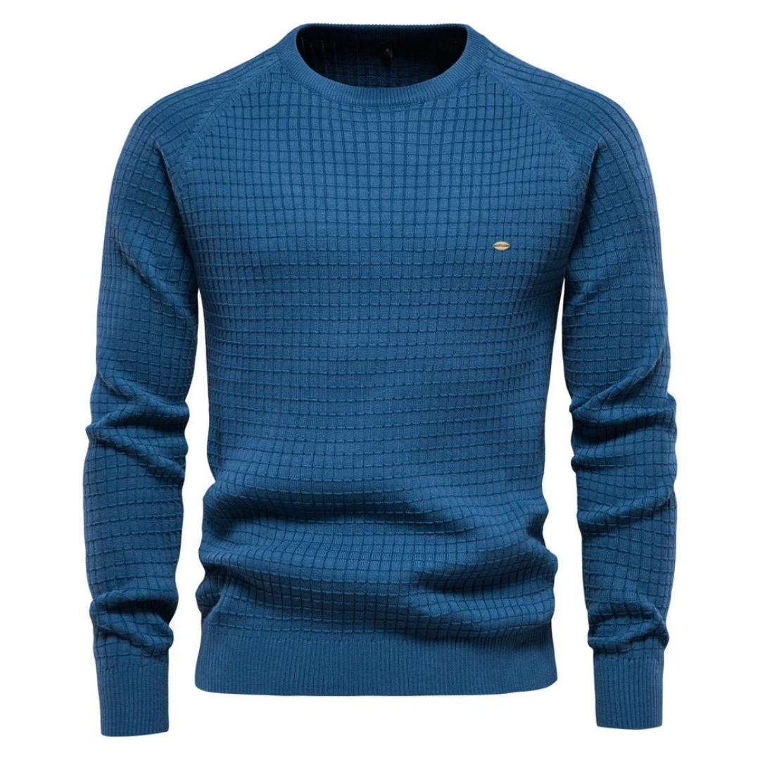 Warmer Gemütlicher Stylischer Rundhalspullover Für Herren | Langarm