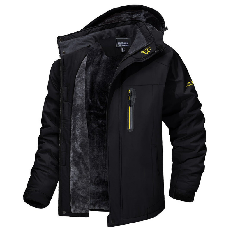 Wasserdichte Softshelljacke mit Fleecefutter