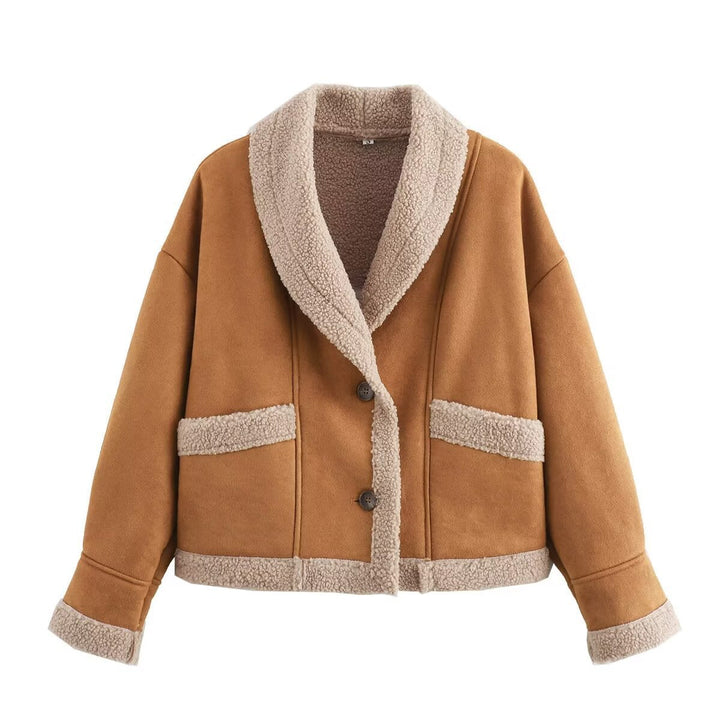 Damen Teddyjacke mit Lammwollfutter – Weich, warm und stilvoll für kalte Tage