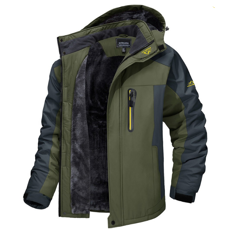 Wasserdichte Softshelljacke mit Fleecefutter
