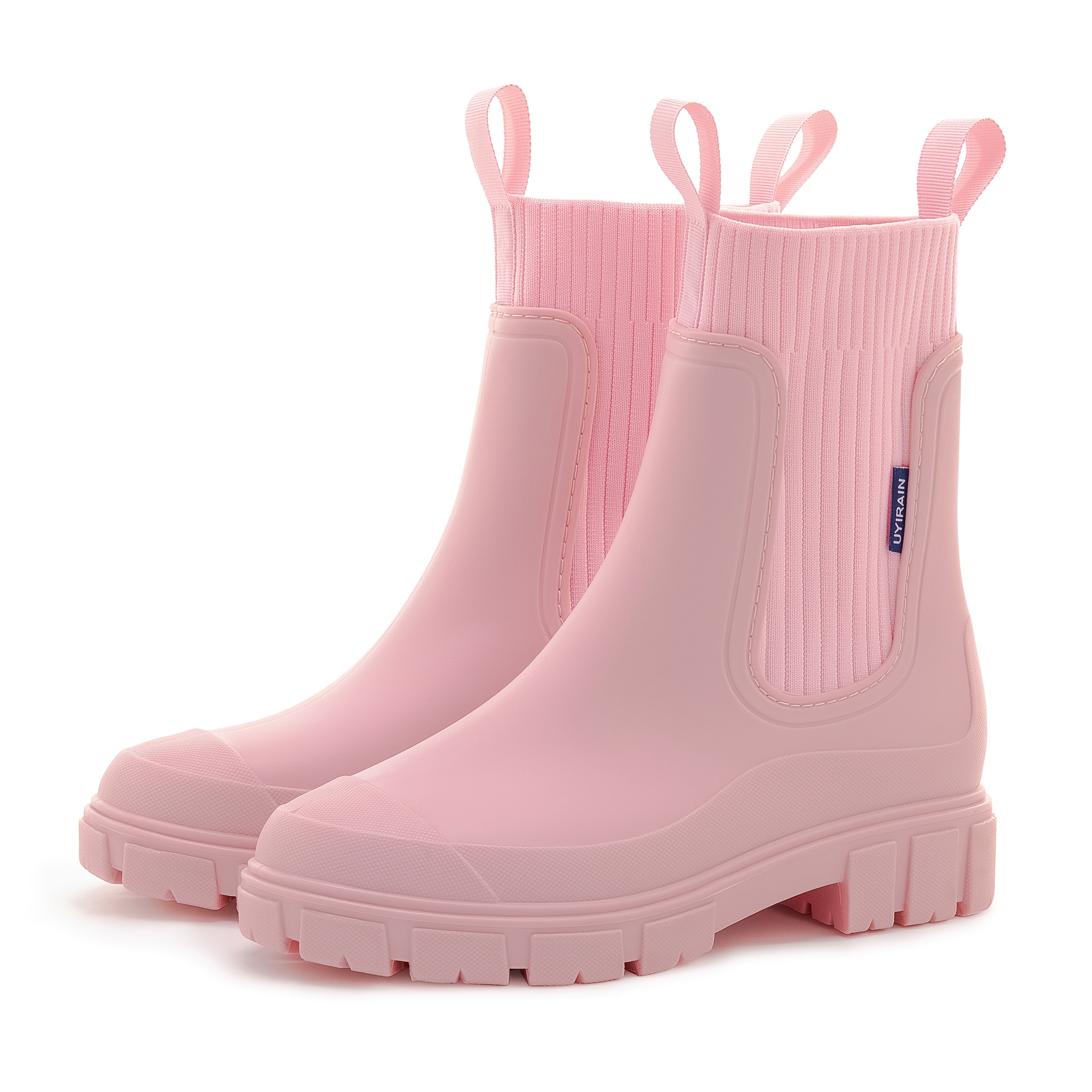 Damen wasserdichte Regenstiefel mit Keilabsatz – Stylisch, bequem und rutschfest