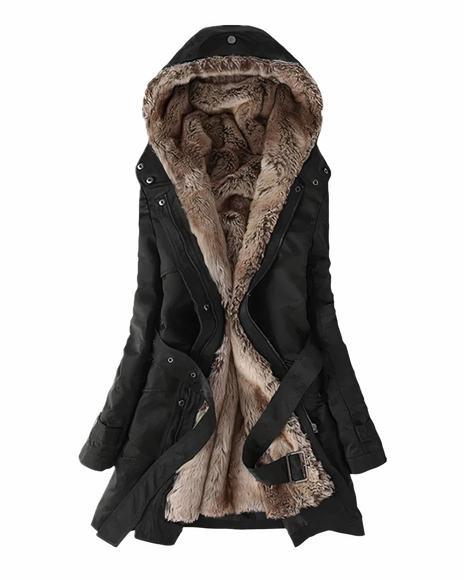 Damen Winterjacke mit Kapuze – Stilvolle, warme Jacke mit luxuriösem Innenfutter