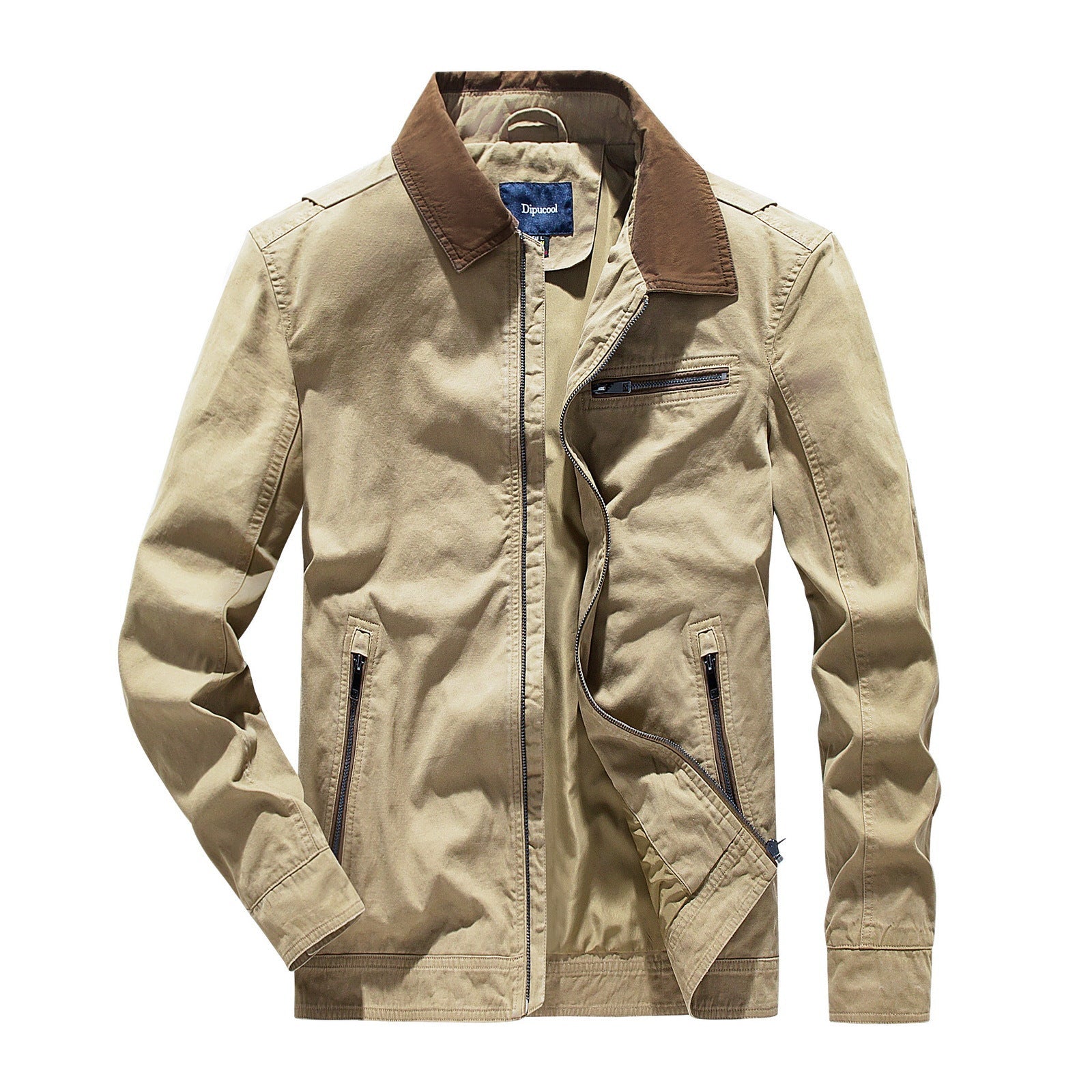 Herren modische Übergangsjacke mit auffälligem Kragen