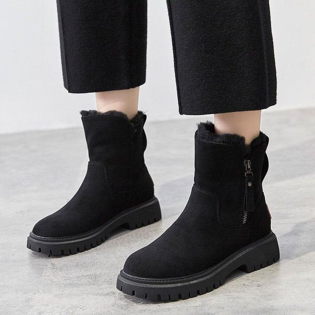 Damen Winter-Boots – Warm gefütterte, wasserdichte Stiefel mit rutschfester Sohle