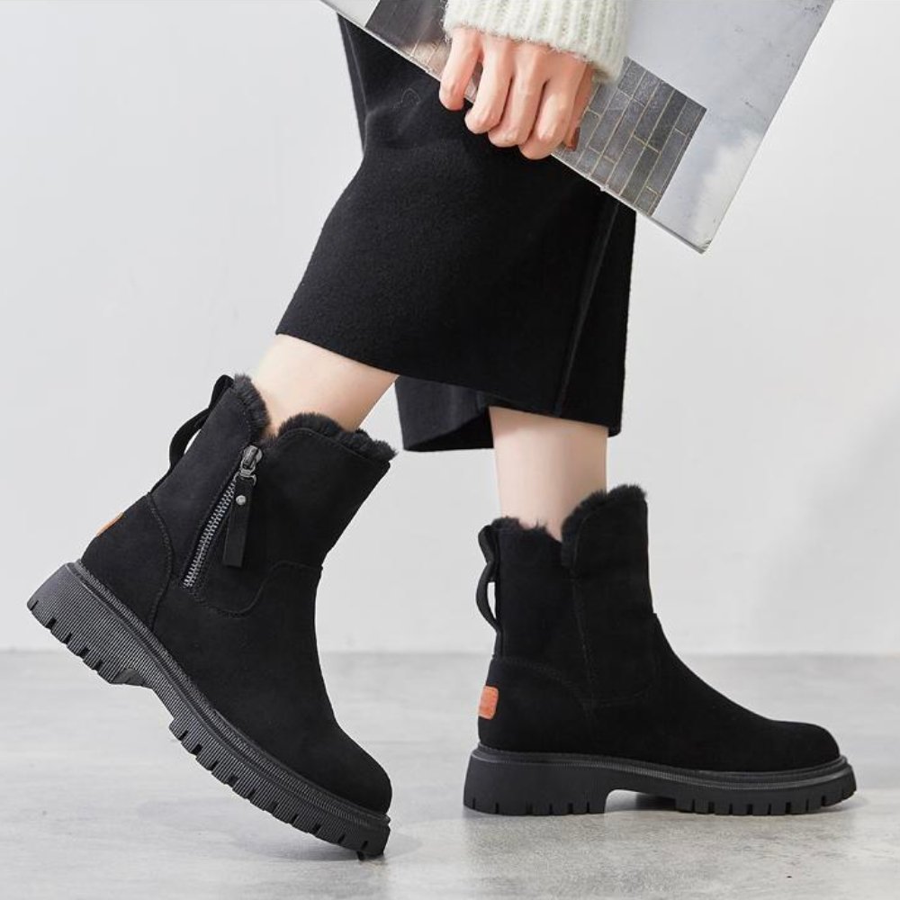 Damen Winter-Boots – Warm gefütterte, wasserdichte Stiefel mit rutschfester Sohle