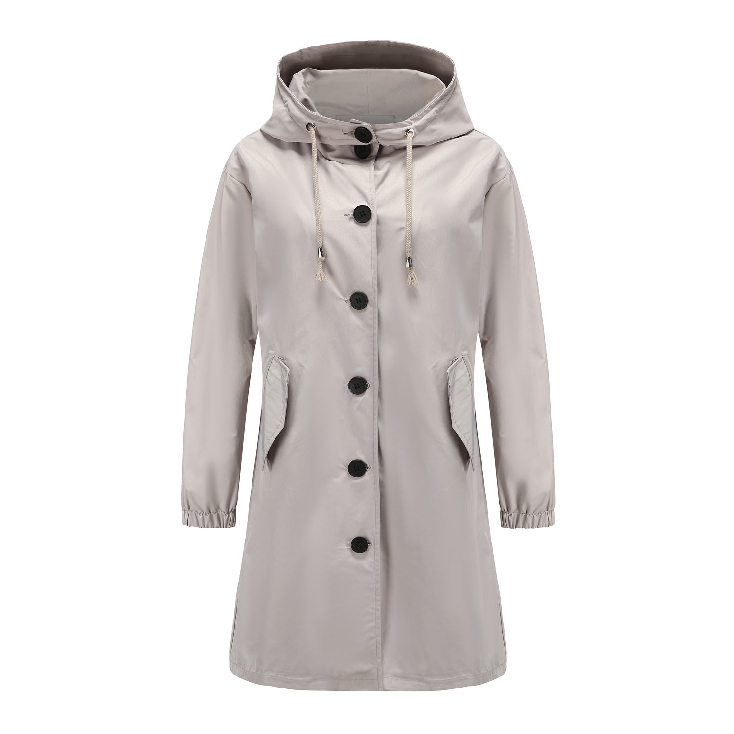 Damen Regenmantel mit Kapuze – Wasserdichte Outdoorjacke für stilvollen Wetterschutz